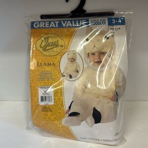Rubie’s Opus  Cream Llama Toddler Costume size 2-4 toddler